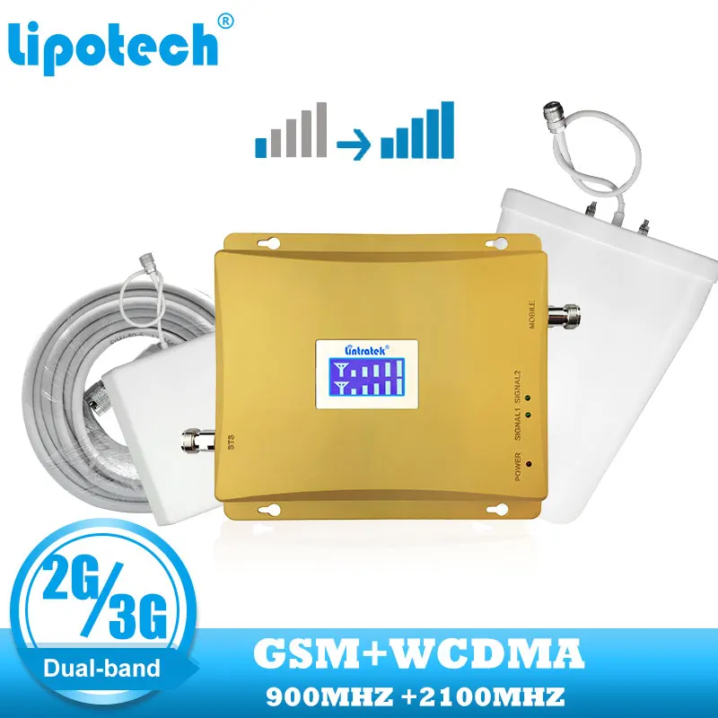 Двухдиапазонный GSM усилитель сотового сигнала Lintratek модель WCDMA 2G/3G. | Мобильные