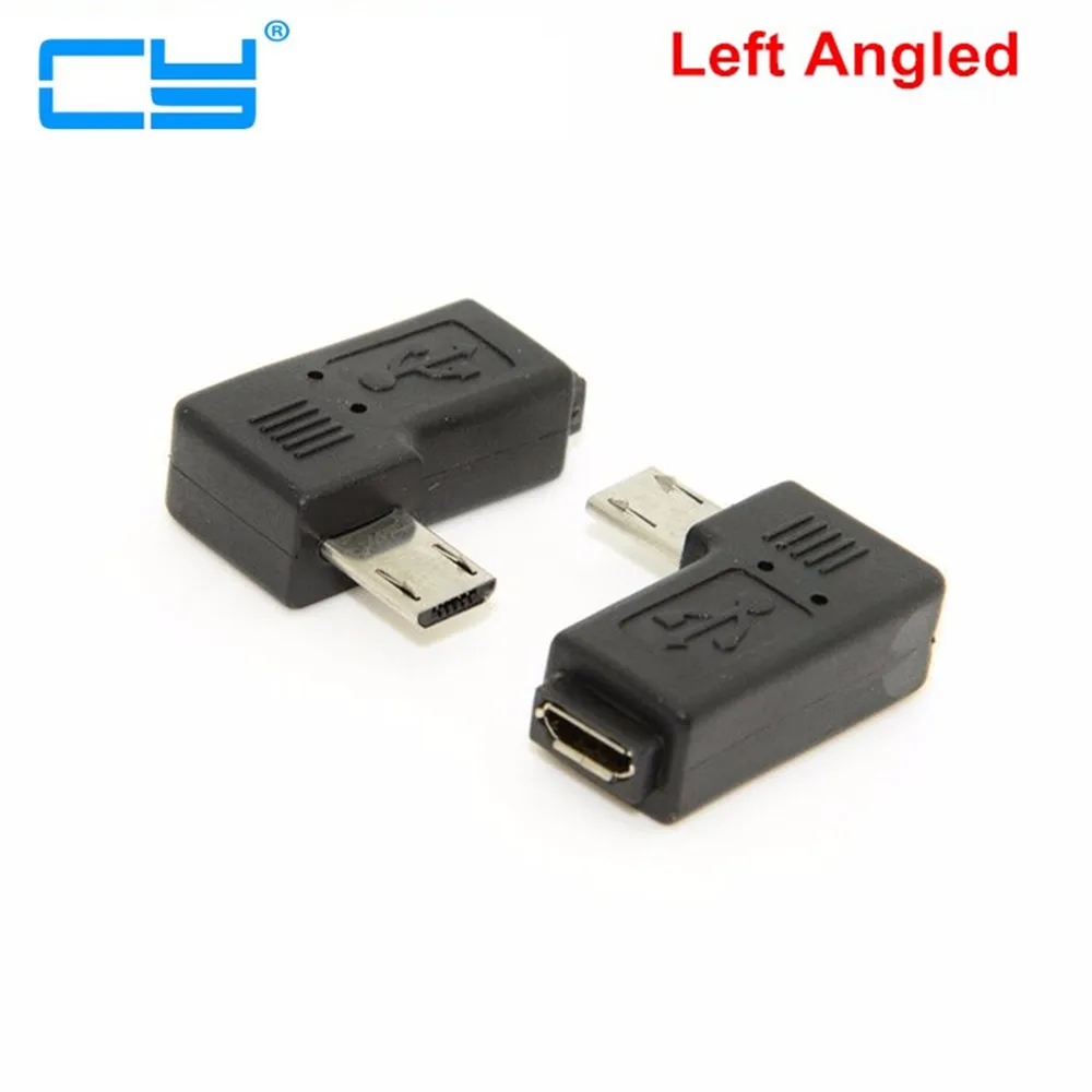 Micro USB 2 0 5Pin штекер к гнезду M F УДЛИНИТЕЛЬ 9 мм Длинный разъем 90 градусов правый и