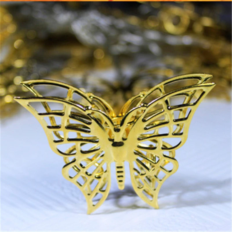 10 м Рождественский струнный светильник Большая Золотая Бабочка светодиодное