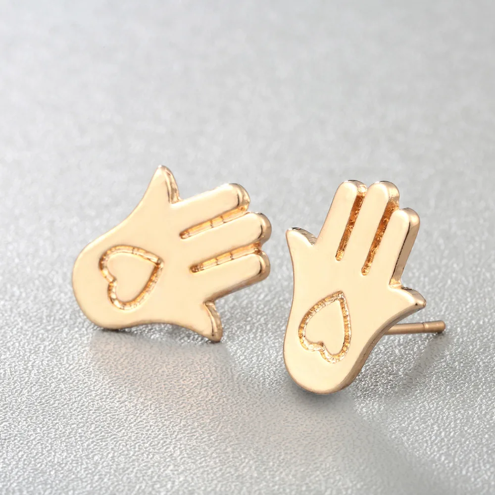 Модные женские и мужские серьги QIAMNI в виде сердечек|stud earrings|earrings girlpiercing studs |