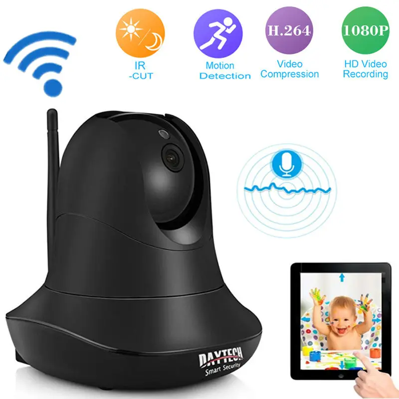DAYTECH IP Wi Fi Камера Беспроводной 1080 P Видеонаблюдения Главная Камеры безопасности