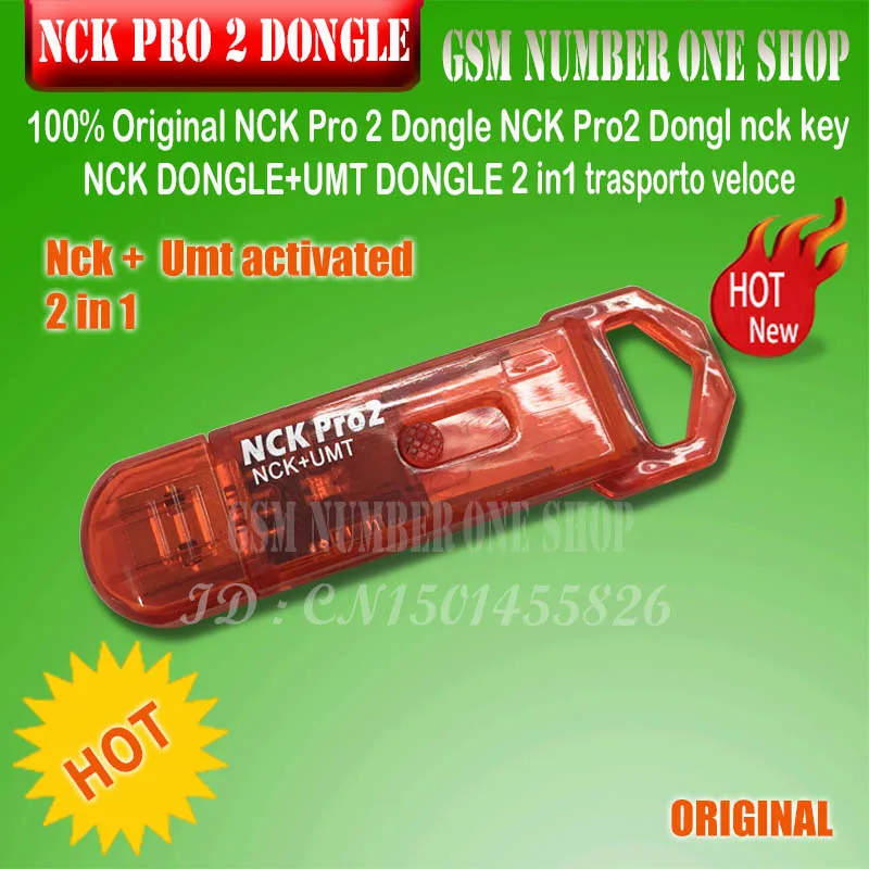 2022 Original New NCK PRO 2 DONGLE / NckPro2 nckkey (NCK+UMT ) 2 in 1 with Sim Smart Card And one year Activation Tool