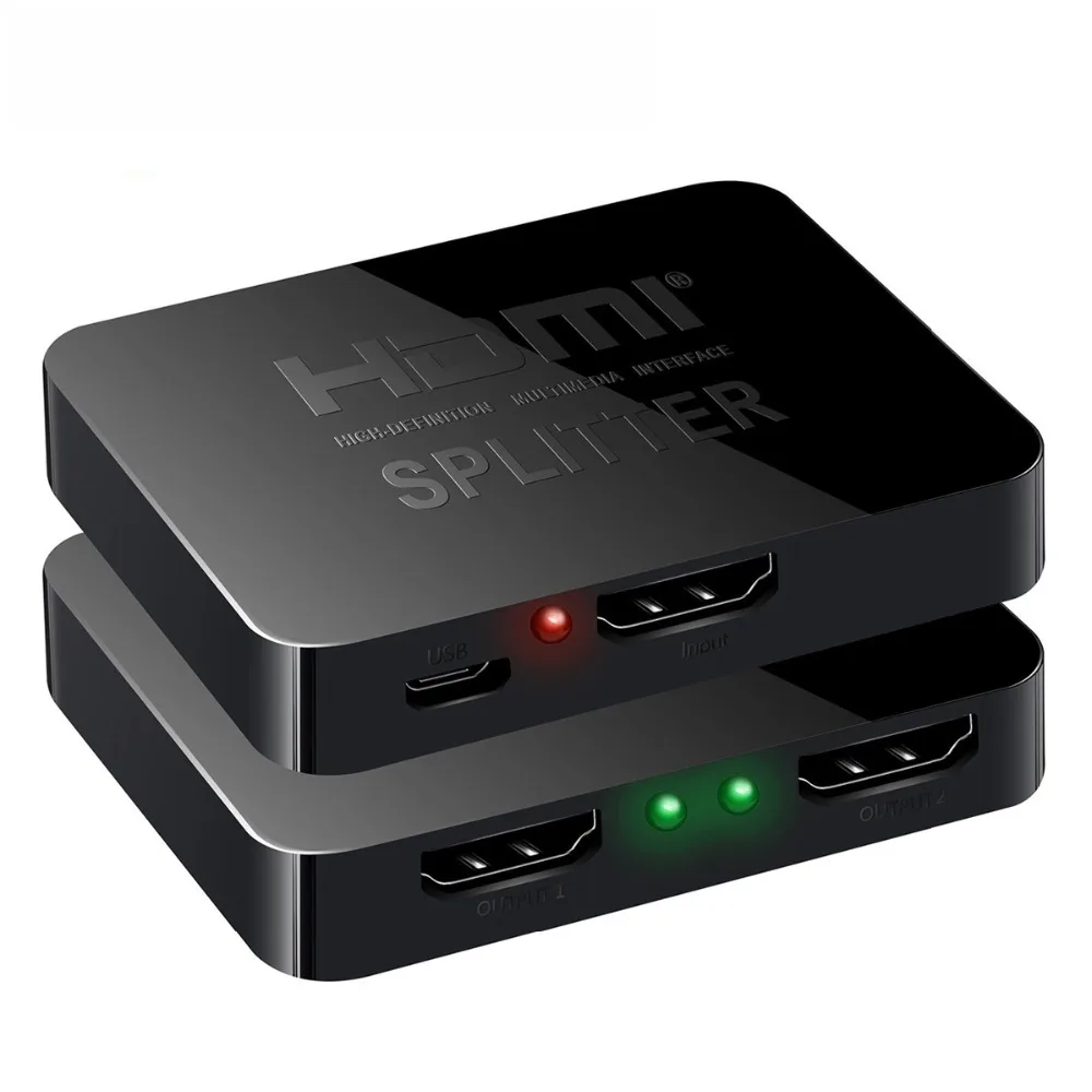 1080P 3D Mini 1x2 Переходник hdmi разветвитель ps3 2 в 1 выход spdif 0 видеопереключатель
