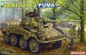 1/35 масштабе модель Dragon 6256 Sd. Kfz.234/2 Пума восемь патронов длинных бронированных