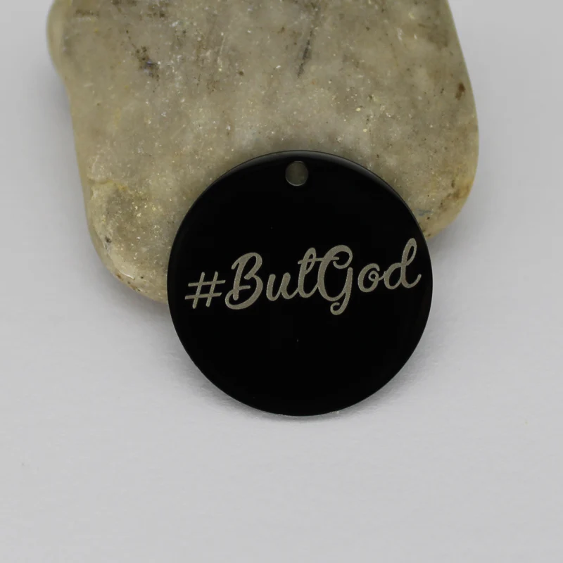 Божья коровка Религиозные Подвески из нержавеющей стали-# ButGod Шарм для изготовления ювелирных изделий - Окраска металла: С черным покрытием, нанесенным краскопультом