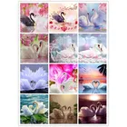 Лебедь вышитые алмазами картины Стразы алмазные мозаичные животные Алмазная картина полностью квадратная дрель Настенный декор