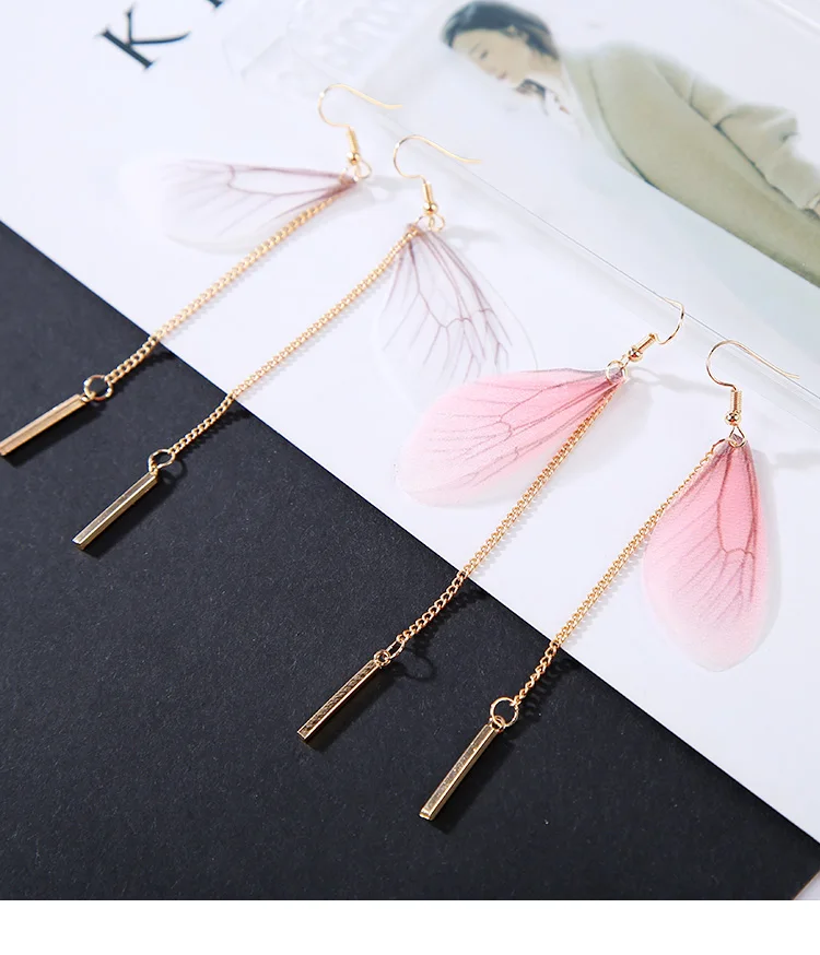 KARASU, богемные серьги-кисточки с перьями, длинная цепочка, висячие серьги для женщин, подарок для девушек, женские модные ювелирные изделия