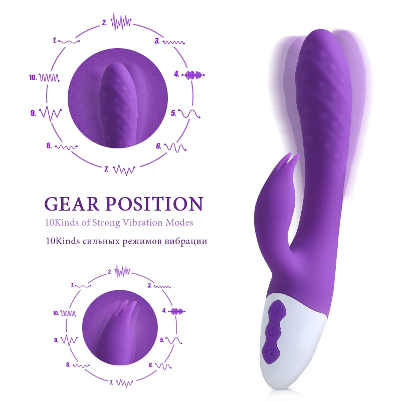 G Spot Dildo Vibrators for women Clitoris stimulator Rabbit Vibrator Female Masturbation 10 Speed sex toys woman Sex product | Красота и