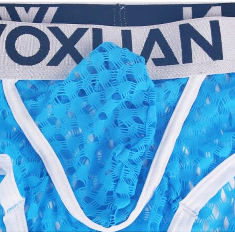 2019 горячее сексуальное мужское нижнее белье сетчатые Прозрачные Боксеры Гей