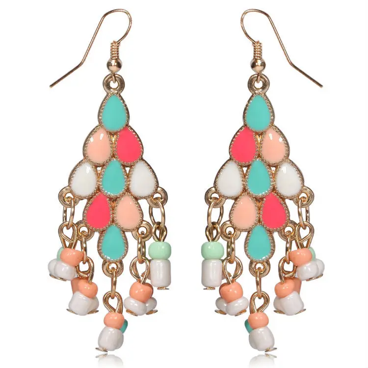 Серьги с красными вставками|earring part|earring studtassel curtain |