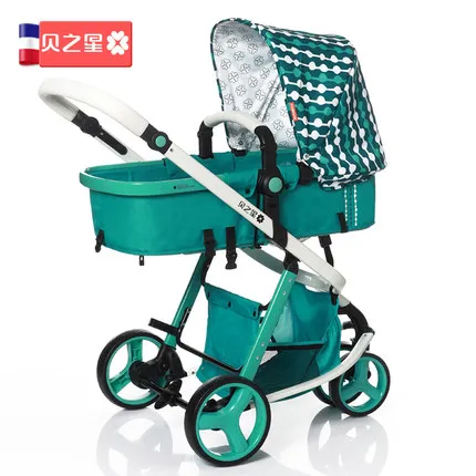 green Sallei детская двусторонняя трехколесная коляска для машины с амортизатором летняя складная коляска - Цвет: green