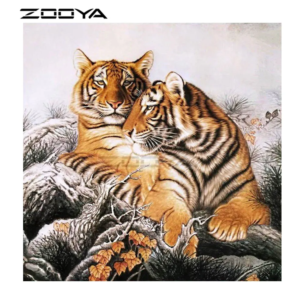 Алмазная живопись ZOOYA полностью квадратная мозаика алмазная вышивка в виде