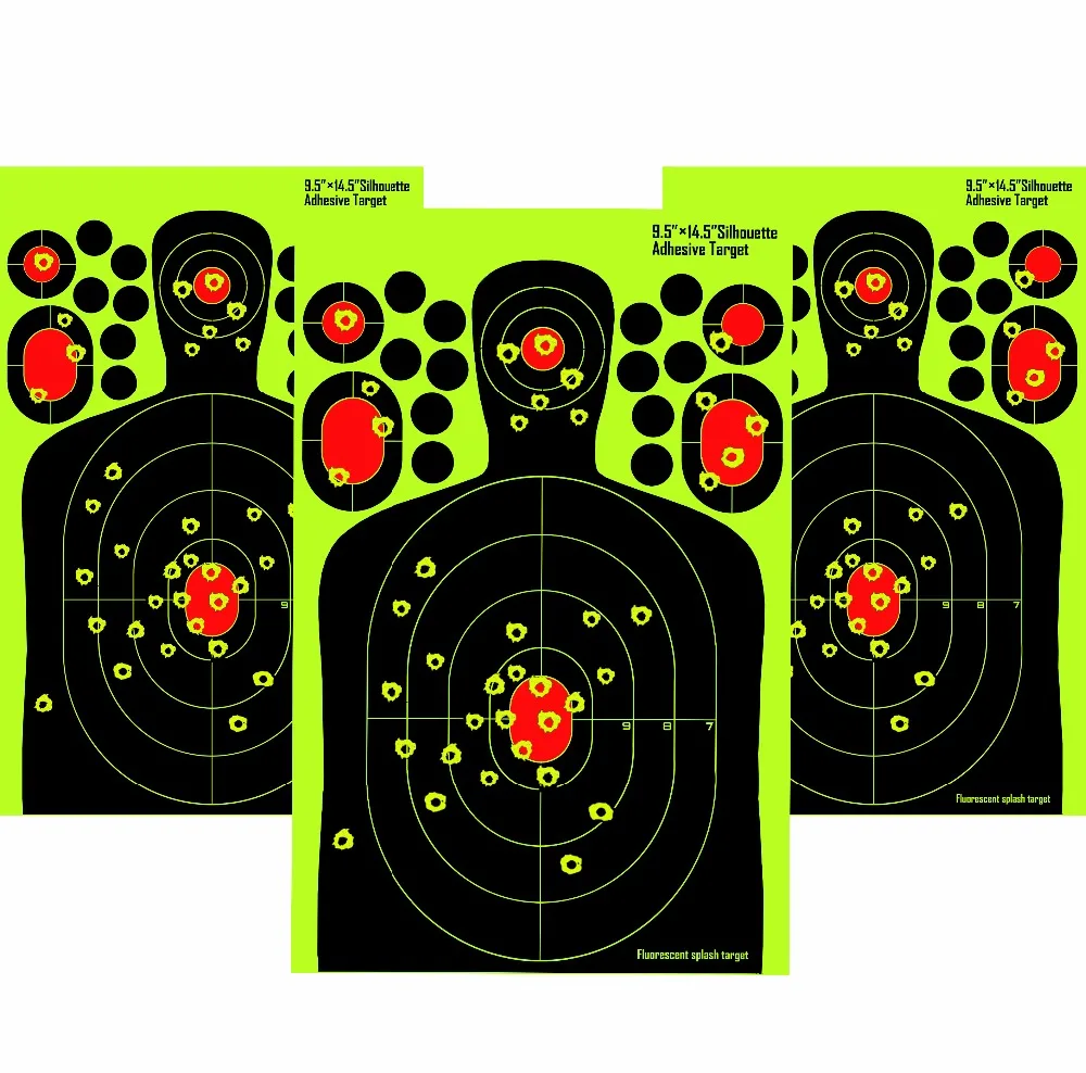 

AA Shield Splatter Self Adhesive Reflective Target Paper Handgun Shooting Paper Stickers Target 25PK