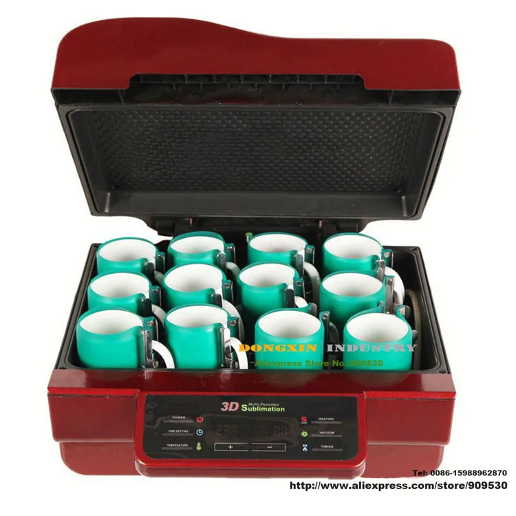 3D вакуумная сублимационная печатная машина Кружка футболка Многофункциональный