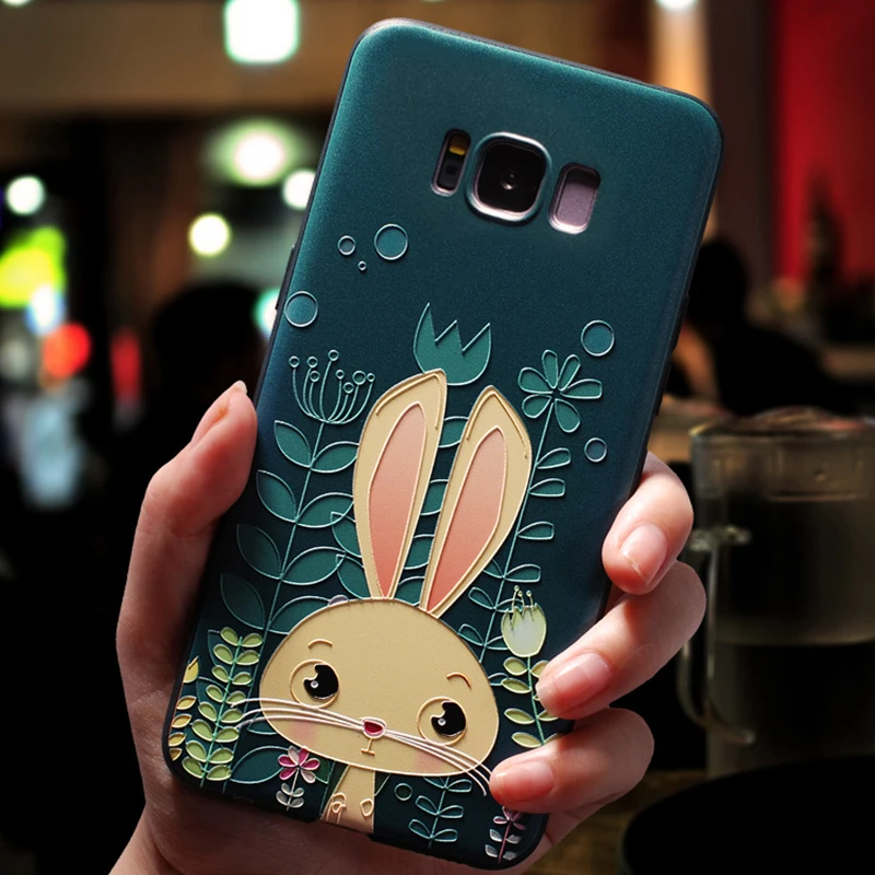 Advaka ультратонкий 3D рельефный окрашенный чехол для телефона samsung S8 S9 S10 Мягкий ТПУ чехол для телефона samsung Galaxy S8+ S9+ S10
