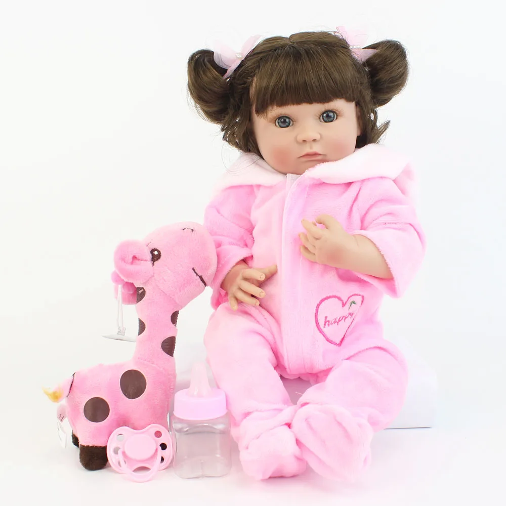 40 см полный Силиконовый Reborn Baby Doll игрушка для девочек мягкий винил Принцесса Мини младенцы кукла подарок на день рождения игровой дом игрушка