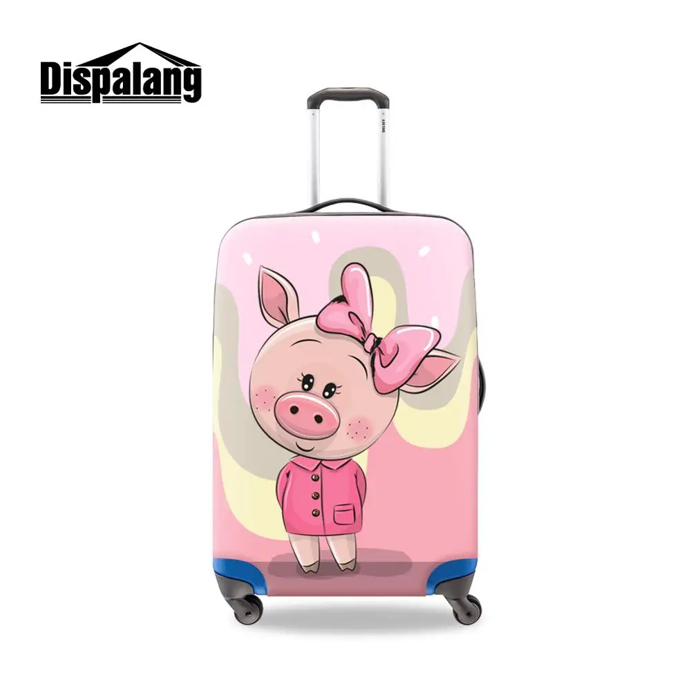 Dispalang защитный чехол для чемодана с животным дизайном милый розовый свинья
