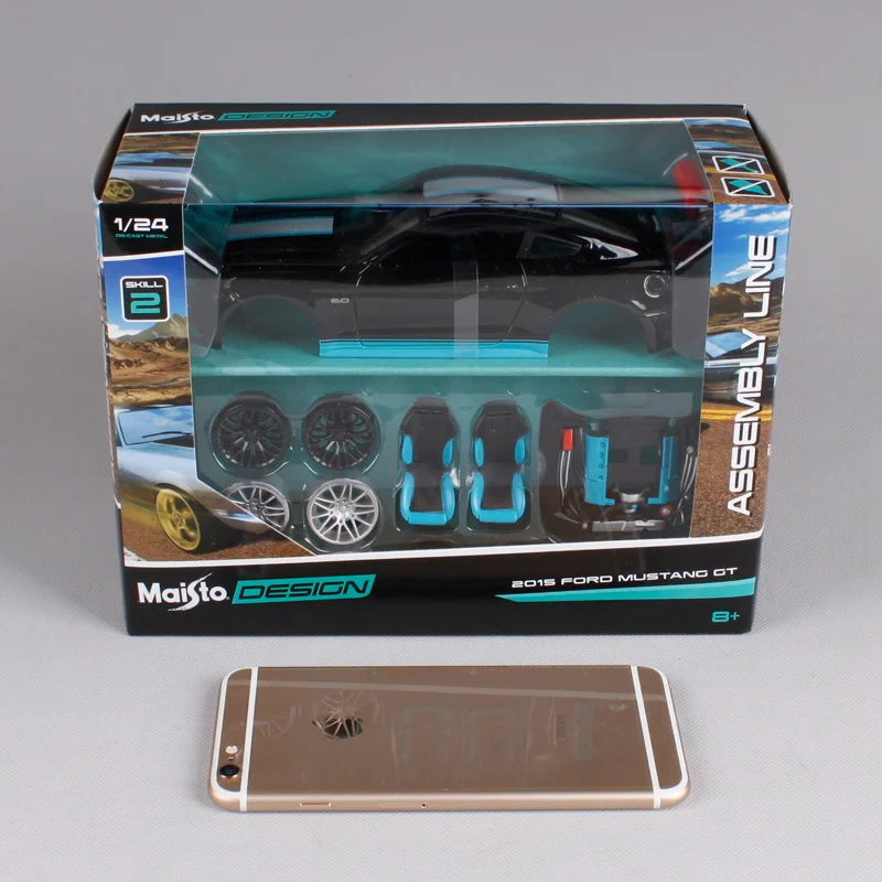 Maisto 1:24 Ford Mustang GT 5,0 Сборка DIY литая под давлением модель автомобиля игрушка Новинка в коробке 39305