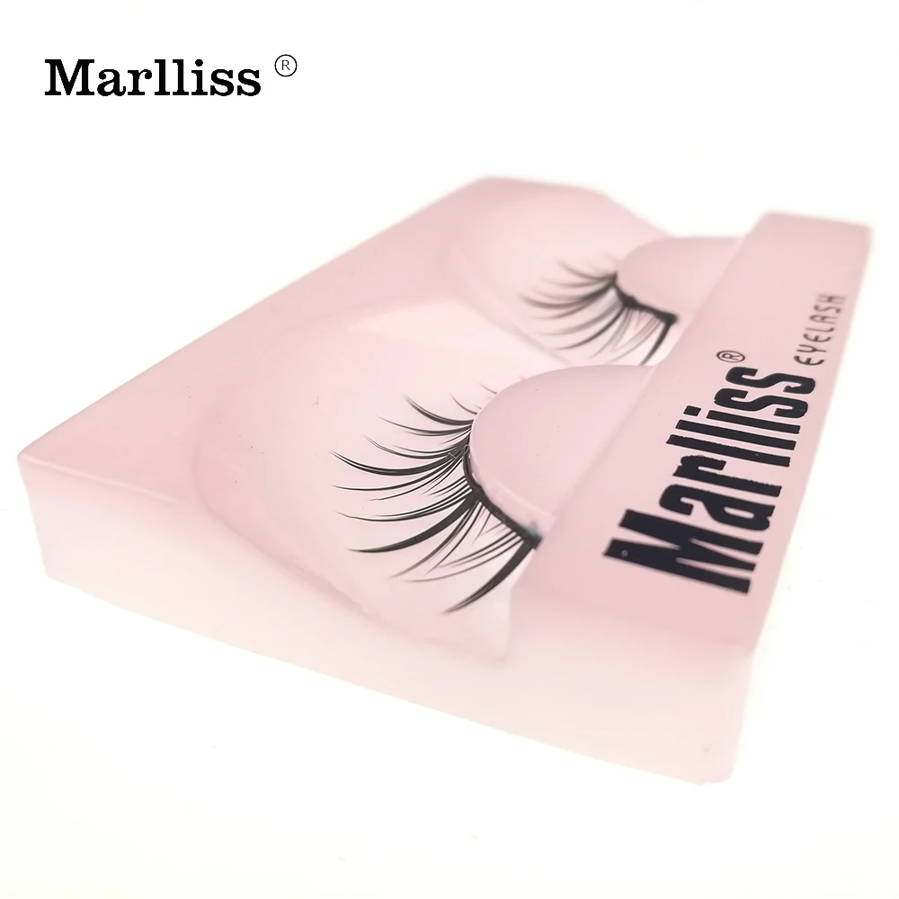 1 пара #606 Marlliss Косплей накладные ресницы волокна Деми wispies Синтетические