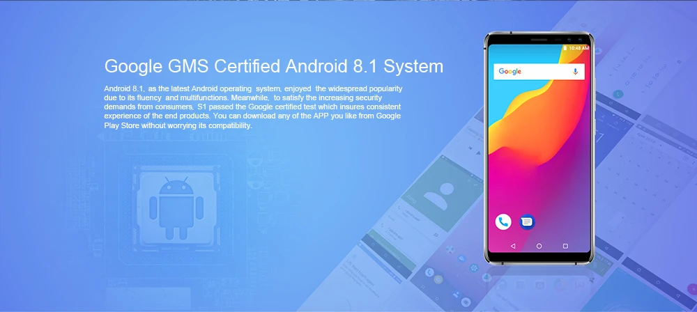 AllCall S1 3g Phablet 5,5 дюймов Android 8,1 MT6580 четырехъядерный процессор 2 Гб ОЗУ 16 Гб ПЗУ 13,0 МП+ 2,0 МП Двойная тыловая камера 5000 мАч Встроенная