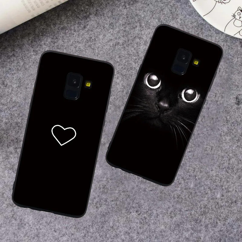 Для samsung J7 J5 J3 J1 J2 PRO 2016 J510 2018 J250 Prime цветы с рисунком кота и рыбки Мрамор мягкие