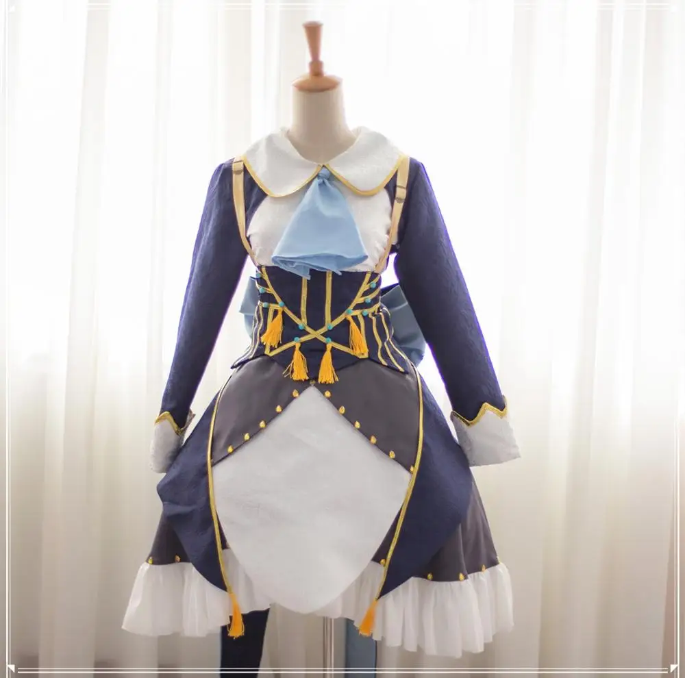 

[Customized] Anime Touhou Project Izayoi Sakuya Lolita Dress Cosplay Costume Any Size Full Set Women Halloween Free shipping.