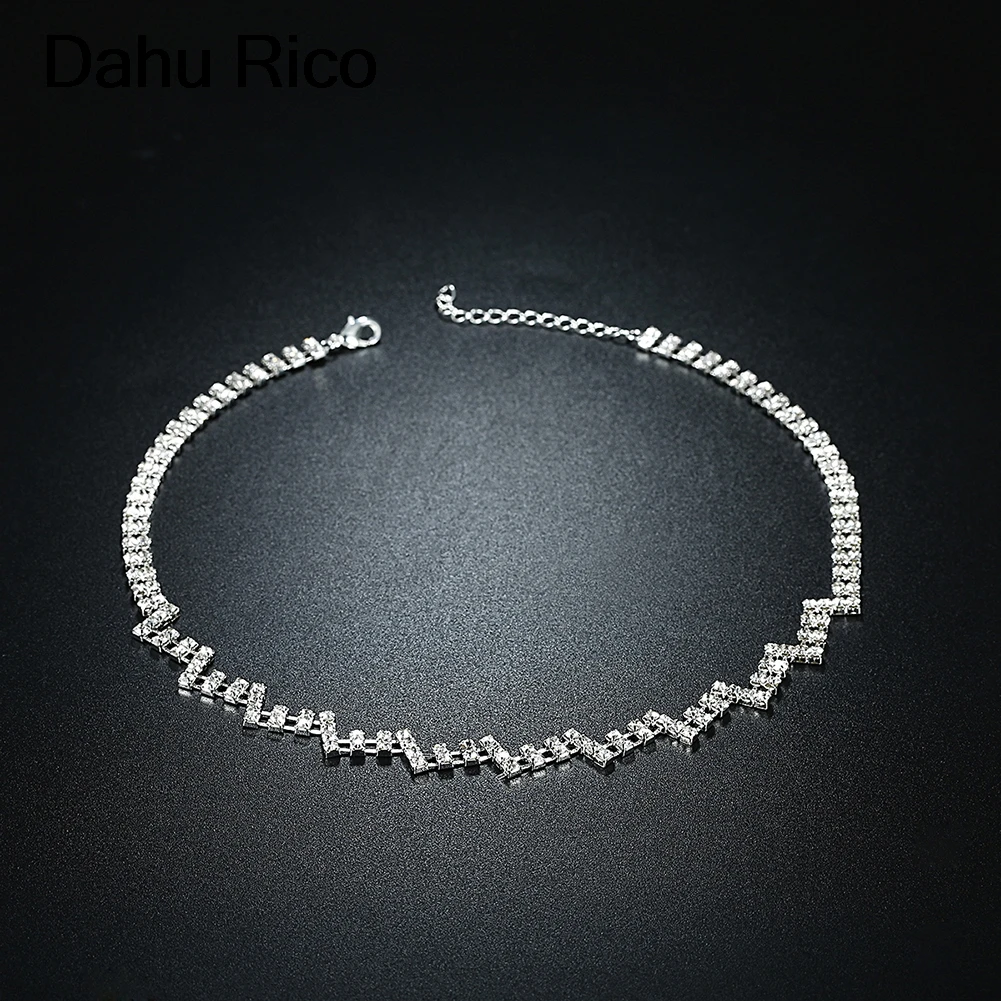 Серебряный цвет viennois colgantes ohrringe bijoux femme ensemble godki jewelry Dahu Rico Свадебный комплект