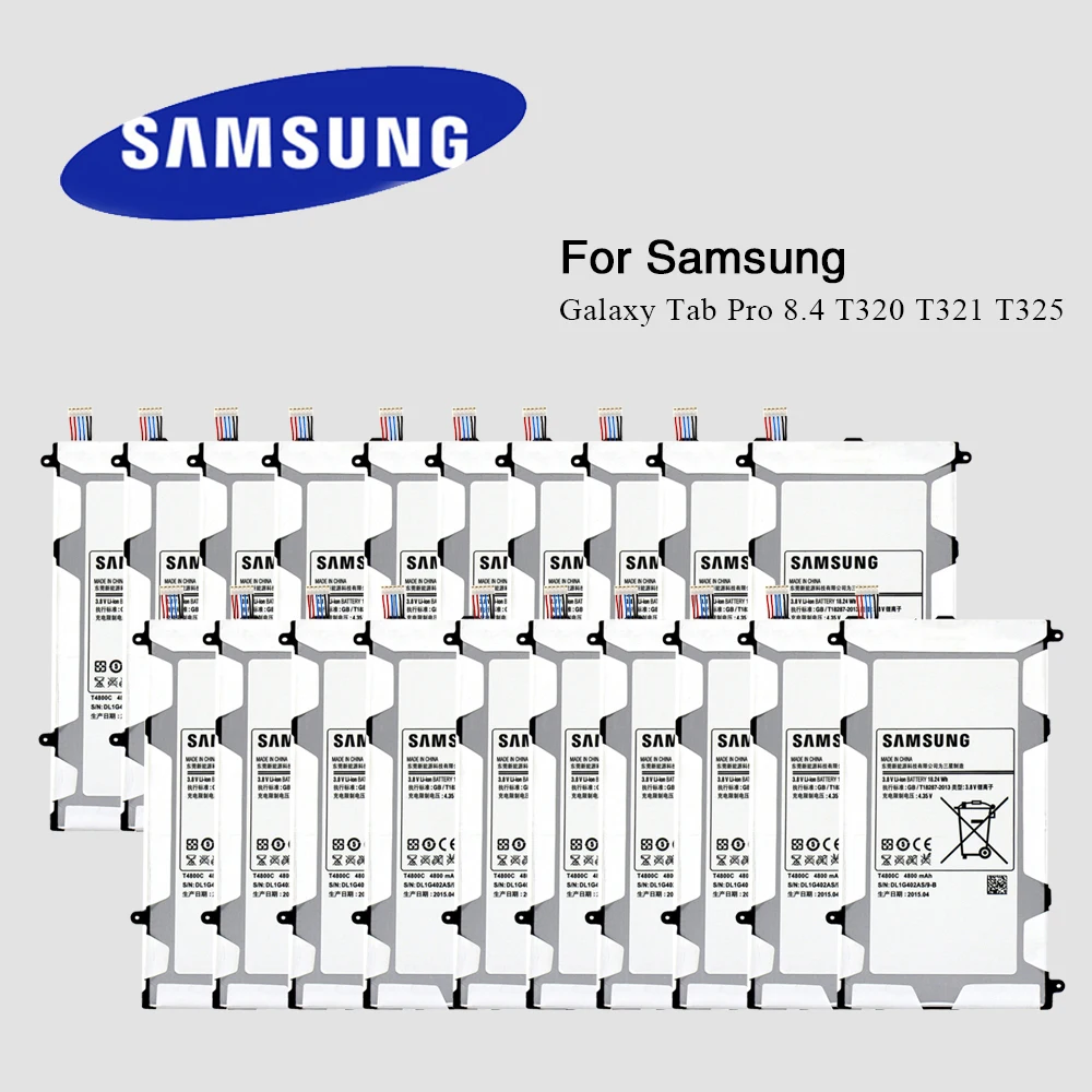 

20pcs PC Tablet Batteries For Samsung Galaxy Tab Pro 8.4 SM-T320 T321 T325 T4800E T4800C Top Quality Batteria Wholesale