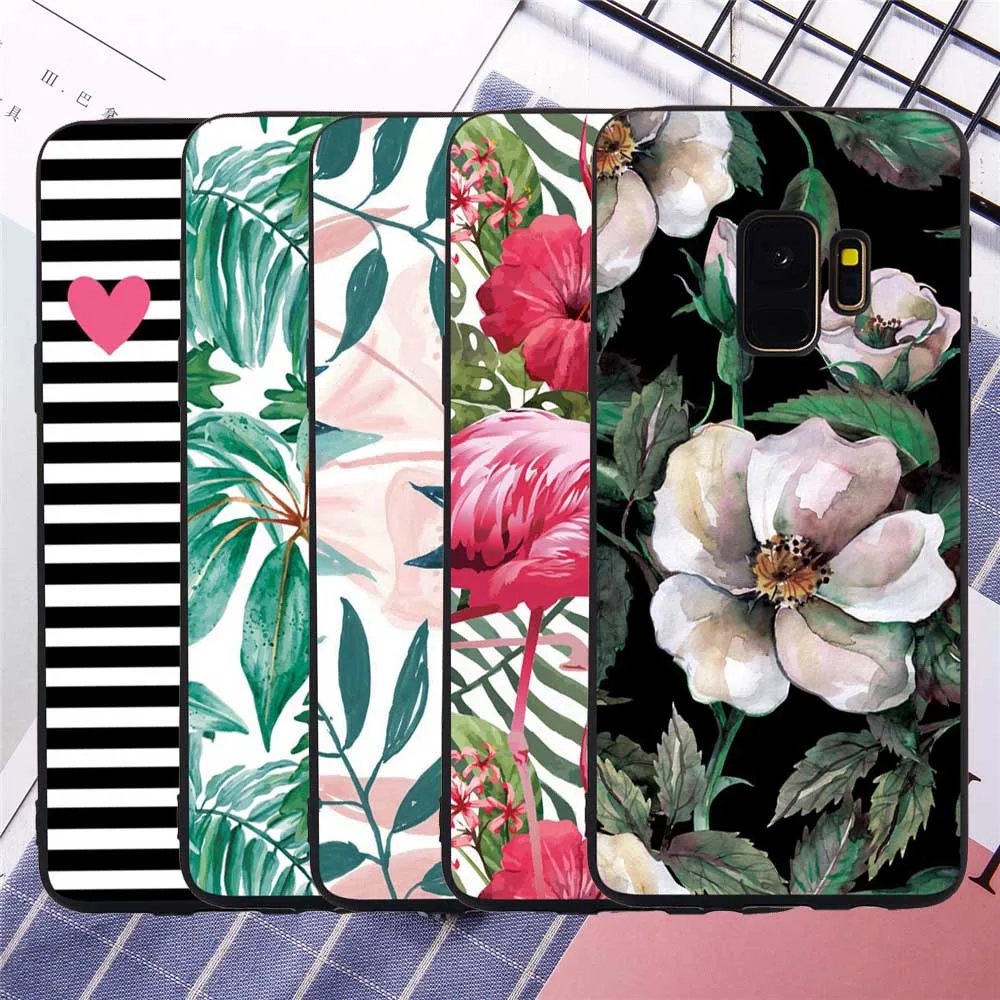 Filecase Funds Cover For Samsung S8 S9 Plus S6 S7 Edge Note 9 8 Flower Flamingo Cat Fish Marble Stars Soft Silicone Cases Skins |