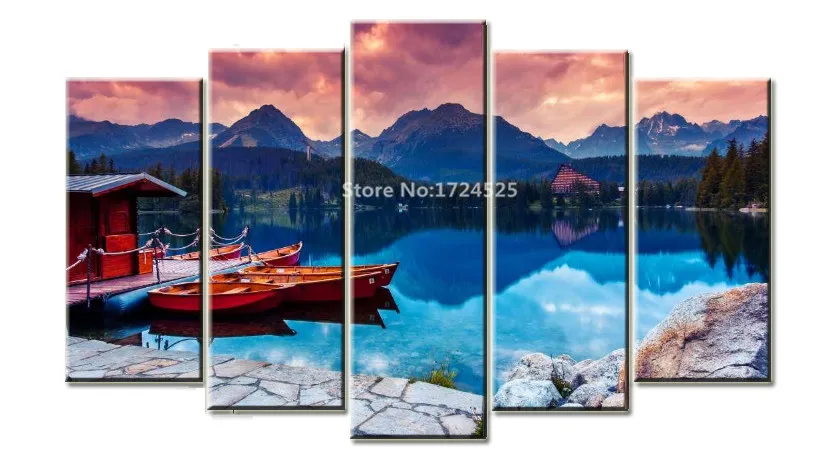 2017 распродажа настоящие современные горные реки пейзаж Живопись Природа озеро