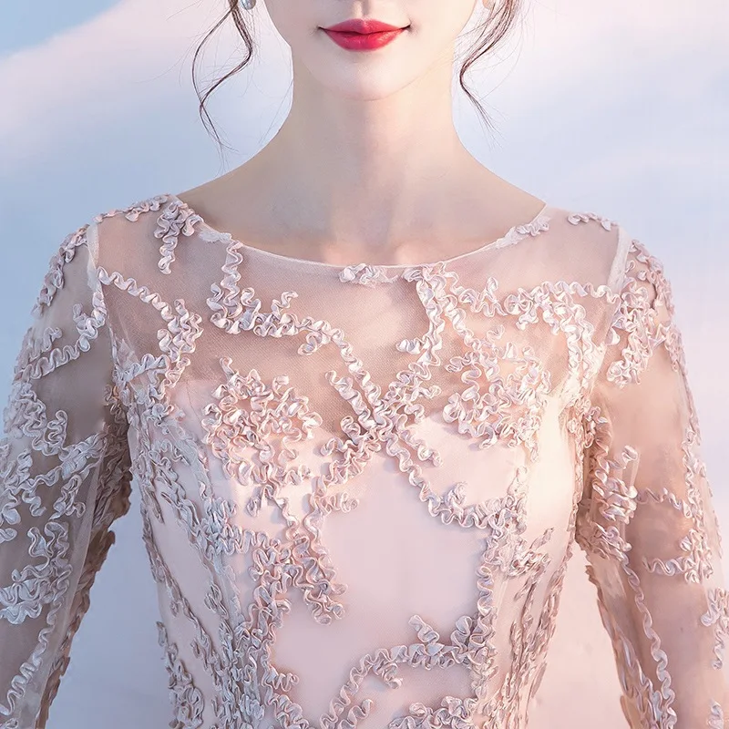 Женское длинное платье с О образным вырезом и цветочным принтом без рукавов Qipao