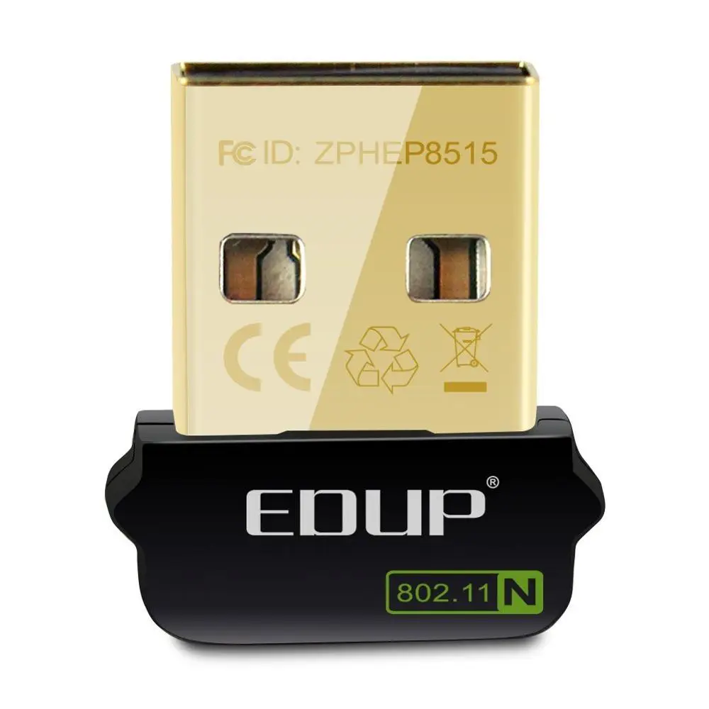adapter Мини USB 150 Мбит/с 802.11n wifi адаптер беспроводная сетевая карта EDUP EP-N8508GS драйвер для Raspberry без розничной упаковки - Цвет: adapter