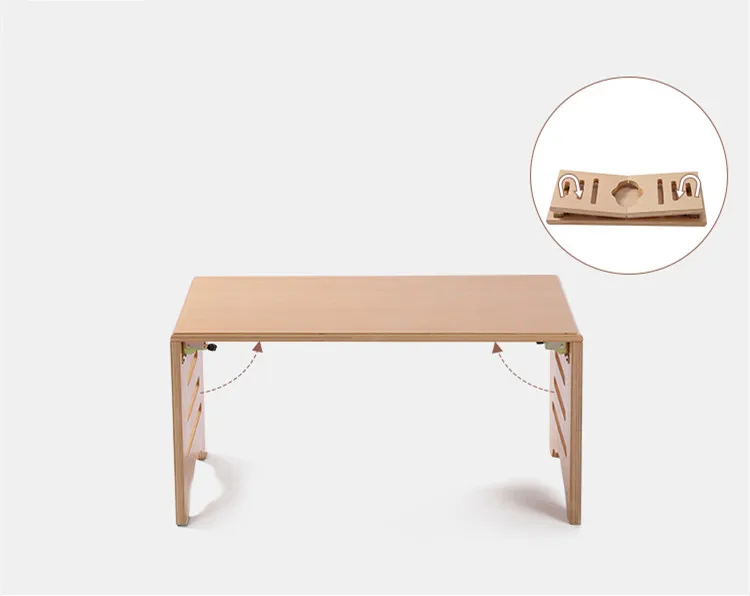 Современный деревянный складной столик для кровати поднос завтрака