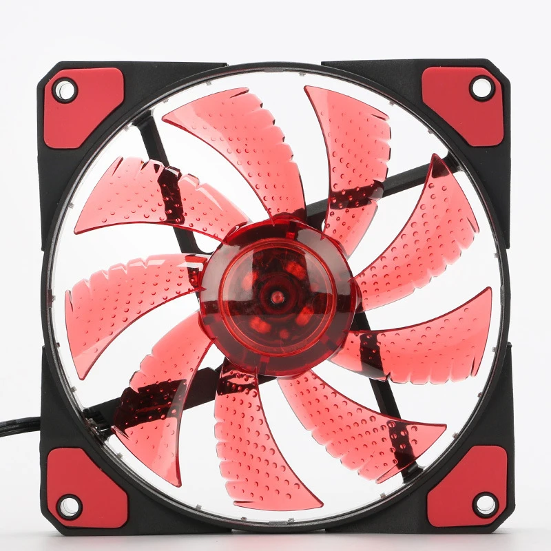 Fan Heatsink Cooler 120mm PC Computer 16dB Ultra Silent 33 LEDs Case Cooling Anti-Vibration Rubber 12CM Laptop Accessories | Компьютеры и