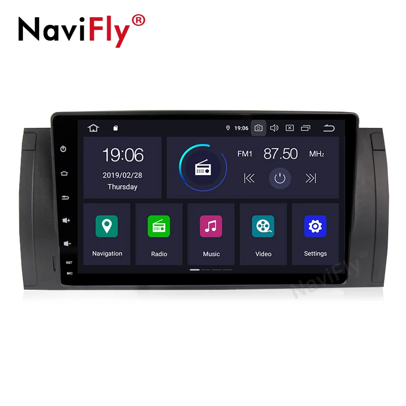 Pure Android9.0 IPS Screen DSP 4G RAM 64G ROM Car Multimedia player for BMW 5 Series X5 E53 E39 M5 Audio gps wifi | Автомобили и