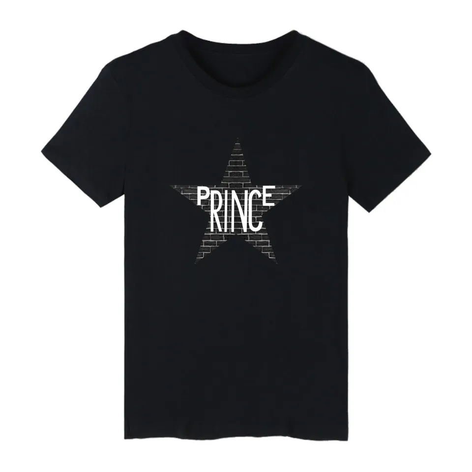 Новая брендовая мужская футболка принца с коротким рукавом плюс Запад