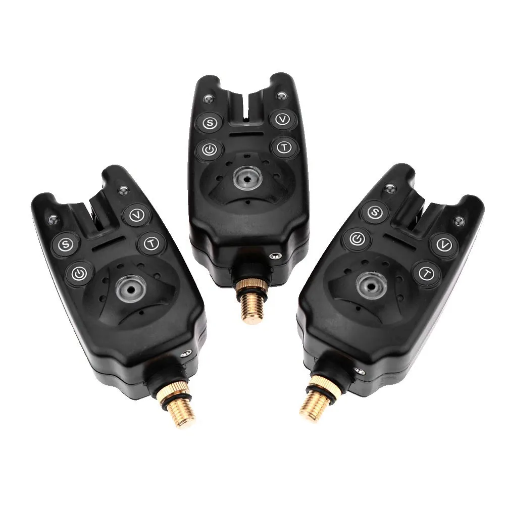LIXADA 3 шт. синие светодиодные беспроводные сигнализаторы поклевки для удочки