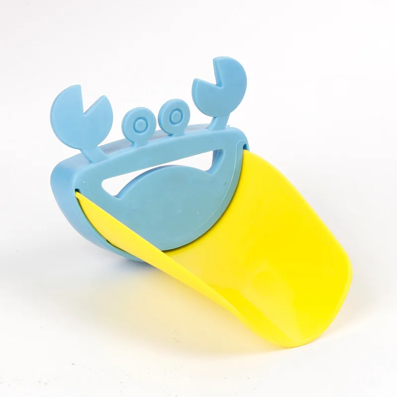 Crab Blue Yellow Расширитель для крана, расширитель для раковины, расширитель для ручки для малыша, для ванной комнаты, для детей, инструменты для мытья рук, удлинитель на кран, аксессуары для ванной комнаты - Цвет: Crab Blue Yellow