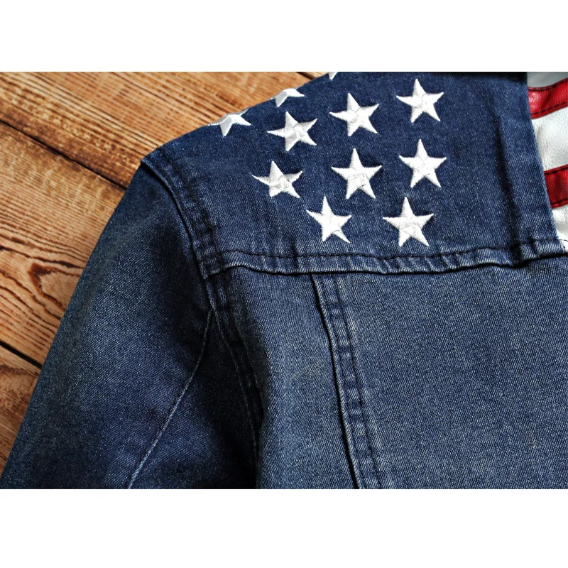 2017 Новое поступление Для мужчин джинсовая рубашка модные отложной воротник