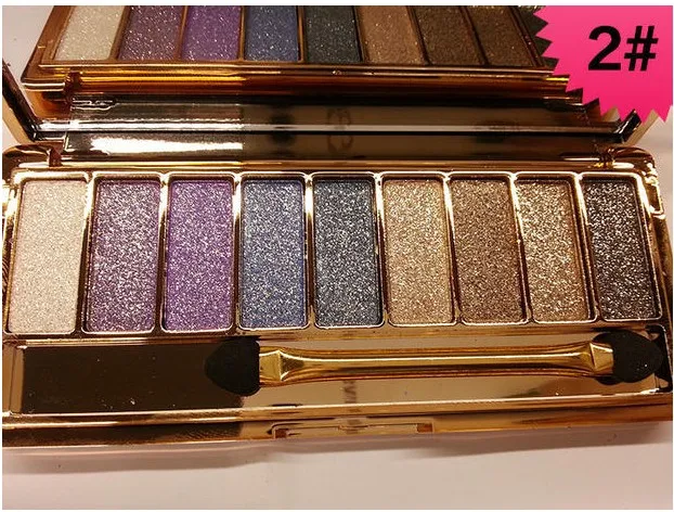 Модные 9 видов цветов Алмазные тени для век палитра теней и набор косметических