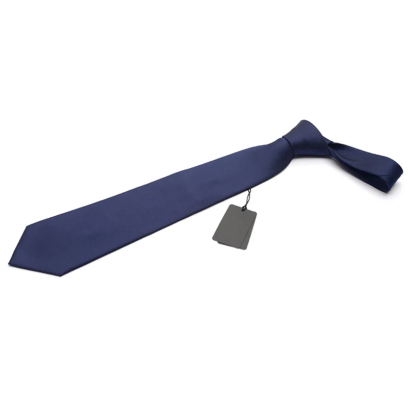 

New Brand 2019 High Quality 9CM Ties For Men Wedding Business Formal Working Tie Solid Color Neckties with Luxury Gift Box Blue