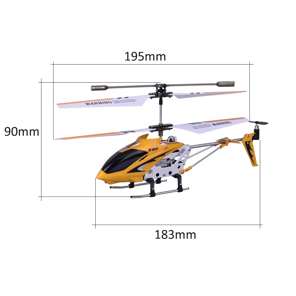 Syma S107G 3CH RC вертолет сплав фюзеляж USB зарядка вертолеты с гироскопом светодиодный