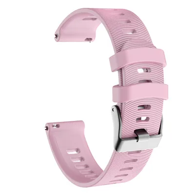 pink Ремешок для часов, умный Браслет Vivoactive 3 для Garmin Forerunner, 245 м, 245, 20 мм, силиконовый, 645, цветной браслет, для спорта на открытом воздухе - Цвет: pink