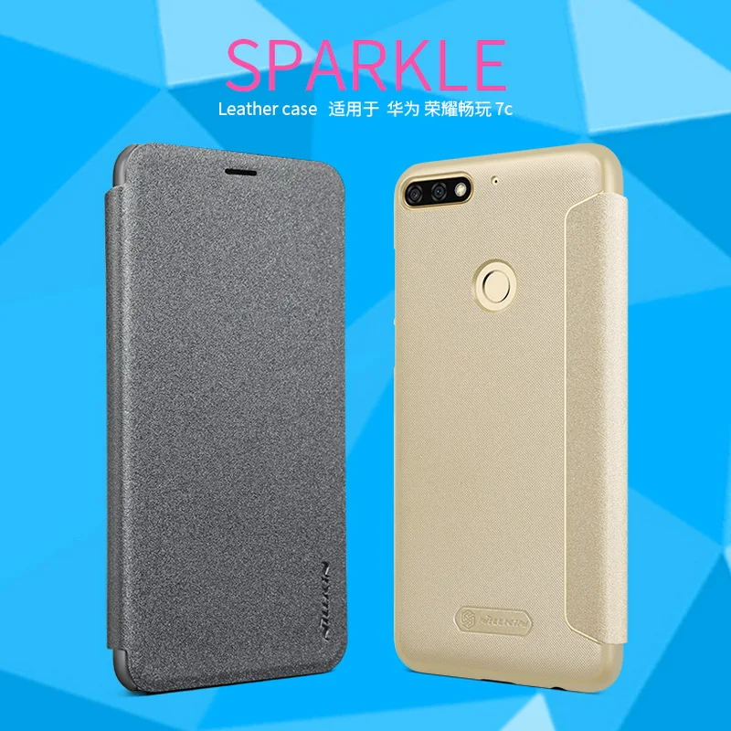 Чехол для Huawei Honor 7C кожаный чехол NILLKIN бизнеса задняя крышка откидной телефона
