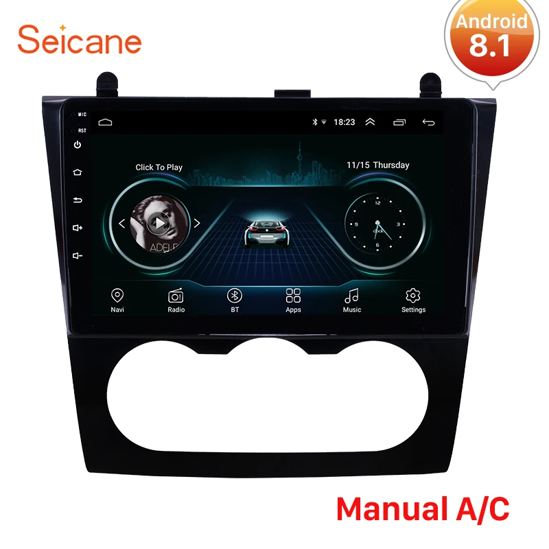 

Seicane Android 8.1 car GPS Stereo Radio player For 2008-2012 Nissan Teana Altima Manual A/C and Auto A/C Support DVR wifi SWC