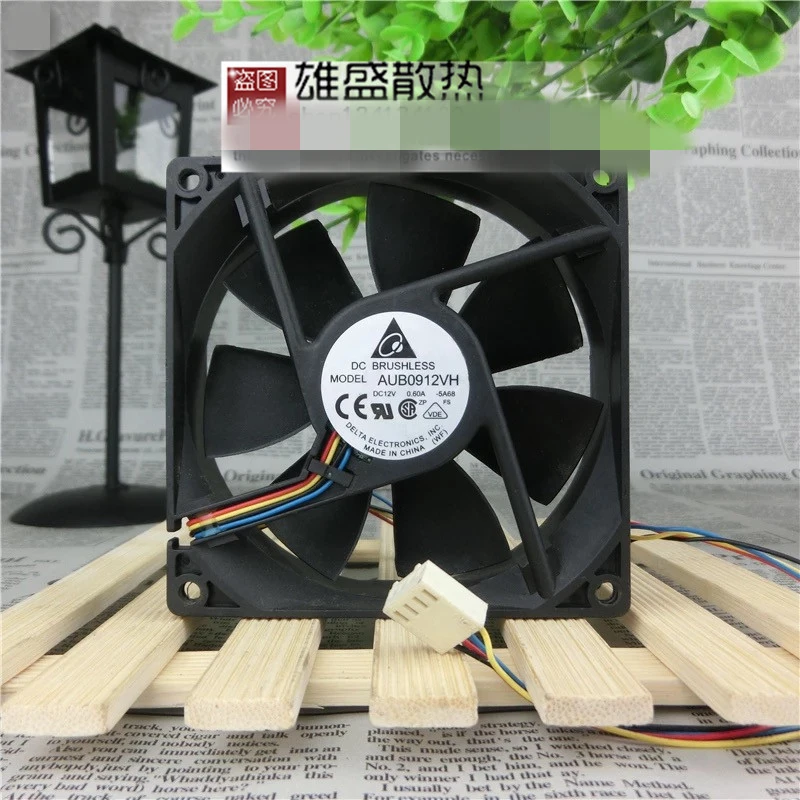 ANS все новые Semi CO AUB0912VH 12V 0.6A 9 см 9025 4 контактный линии ШИМ Вентилятор охлаждения с