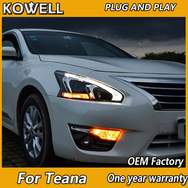 Автомобильный Стайлинг KOWELL для Nissan Teana светодиодный ные фары Altima DRL линзы с