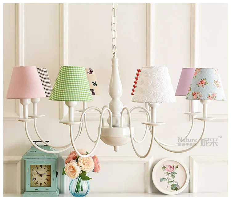 Детская люстра с 8 лампами для освещения спальни современная гостиной комнатная