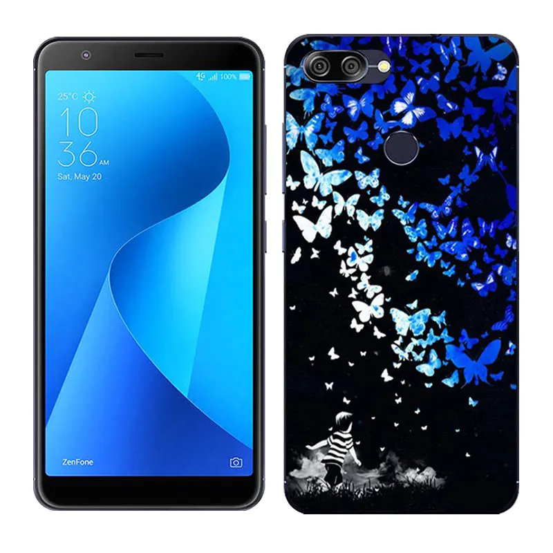 07 Для Asus Zenfone Max Plus M1 силиконовый чехол Land Луна роспись мягкий чехол для задней панели телефона для Asus Zenfone Max Plus M1 ZB570TL X018D - Цвет: 07