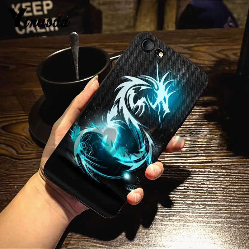 6 Yinuoda для iphone 7 6 X Чехол Китайский Зодиак Дракон Coque Shell DIY красочный чехол для телефона для iphone 7X6 6S 8 Plus X 5 5S SE - Цвет: 6
